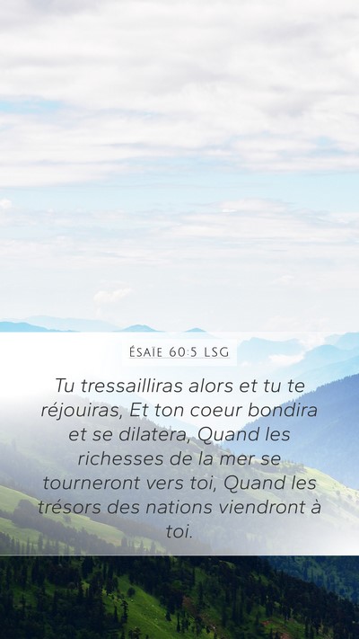Ésaïe 60:5 LSG Bible Verse Image
