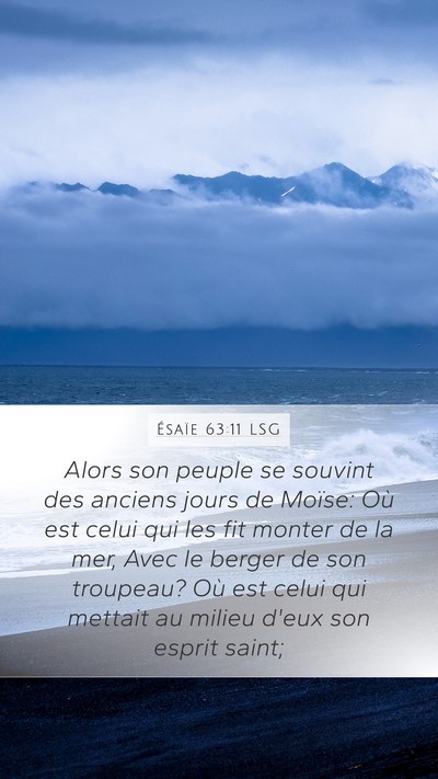 Ésaïe 63:11 LSG Bible Verse Image
