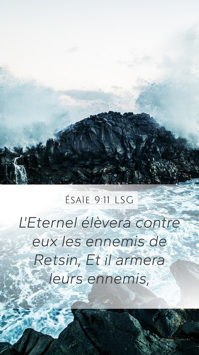 Ésaïe 9:11 LSG Bible Verse Image