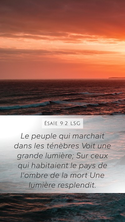Ésaïe 9:2 LSG Bible Verse Image