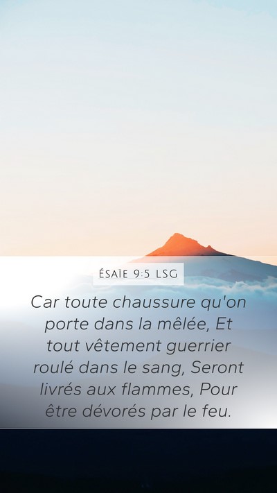 Ésaïe 9:5 LSG Bible Verse Image