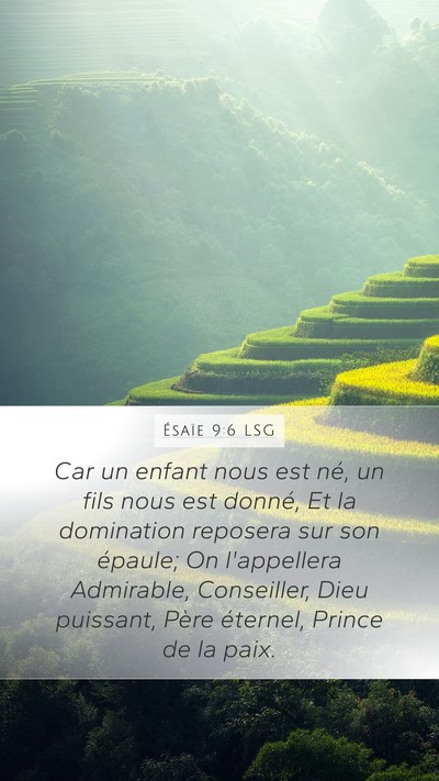 Ésaïe 9:6 LSG Bible Verse Image