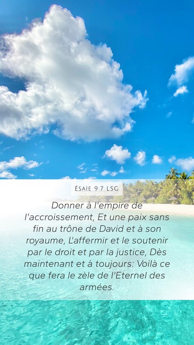 Ésaïe 9:7 LSG Bible Verse Image
