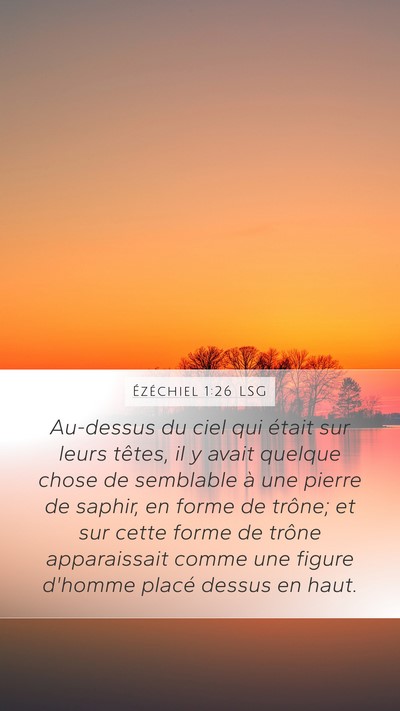 Ézéchiel 1:26 LSG Bible Verse Image
