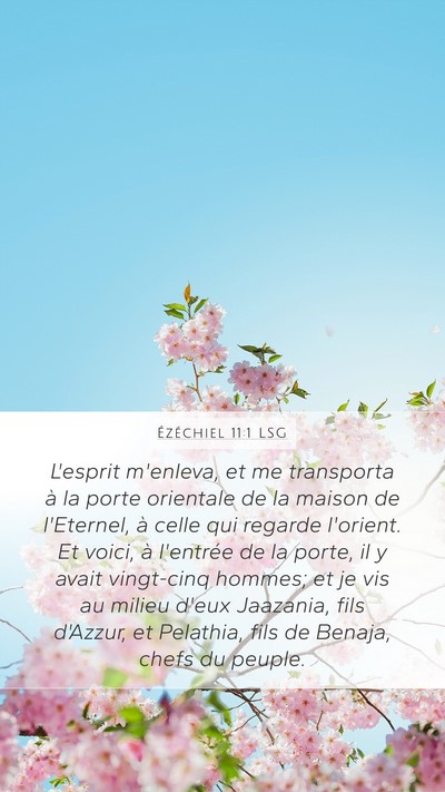Ézéchiel 11:1 LSG Bible Verse Image