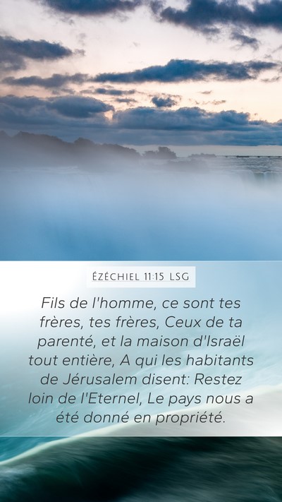 Ézéchiel 11:15 LSG Bible Verse Image