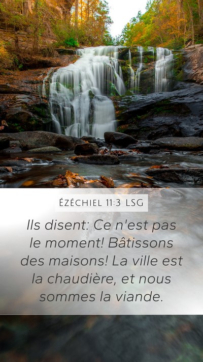 Ézéchiel 11:3 LSG Bible Verse Image
