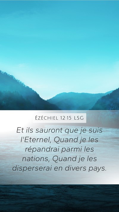 Ézéchiel 12:15 LSG Bible Verse Image