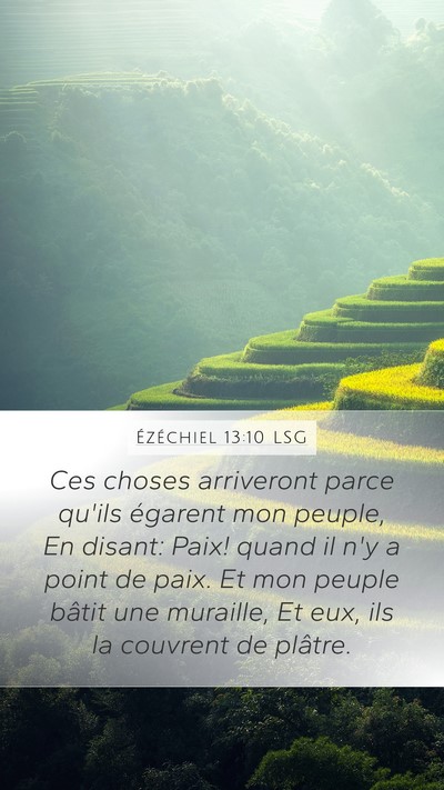 Ézéchiel 13:10 LSG Bible Verse Image