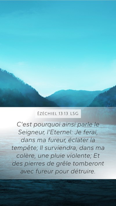 Ézéchiel 13:13 LSG Bible Verse Image