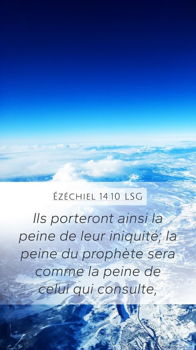 Ézéchiel 14:10 LSG Bible Verse Image