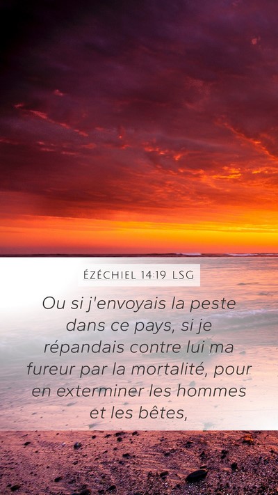 Ézéchiel 14:19 LSG Bible Verse Image