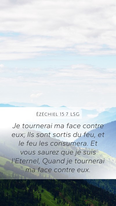 Ézéchiel 15:7 LSG Bible Verse Image