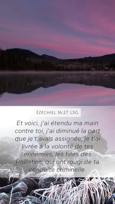 Ézéchiel 16:27 LSG Bible Verse Image