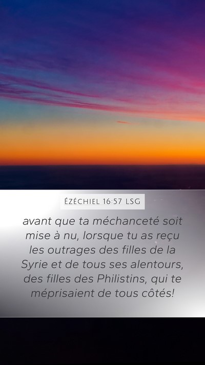 Ézéchiel 16:57 LSG Bible Verse Image
