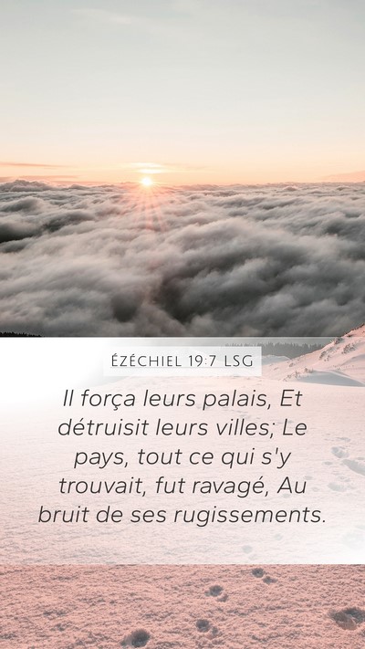 Ézéchiel 19:7 LSG Bible Verse Image