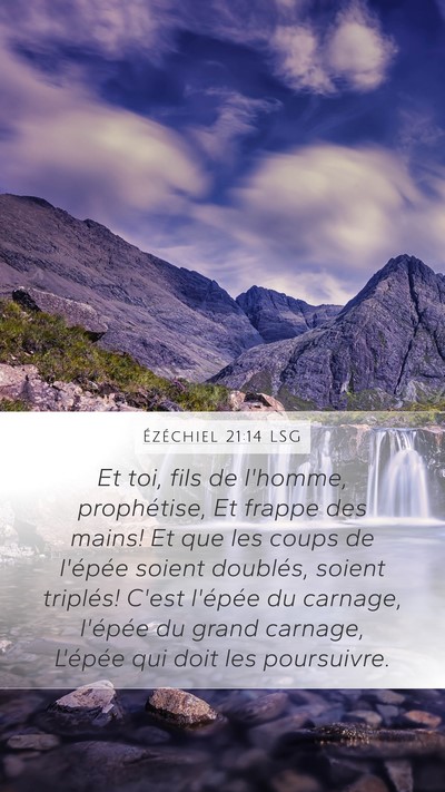 Ézéchiel 21:14 LSG Bible Verse Image