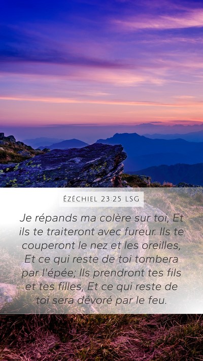 Ézéchiel 23:25 LSG Bible Verse Image