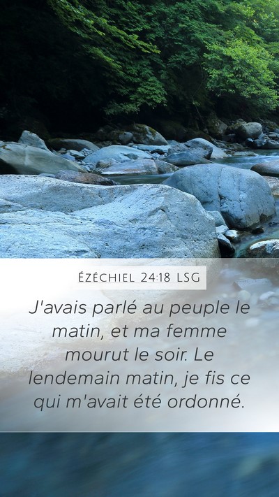 Ézéchiel 24:18 LSG Bible Verse Image