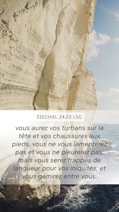 Ézéchiel 24:23 LSG Bible Verse Image