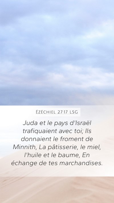 Ézéchiel 27:17 LSG Bible Verse Image