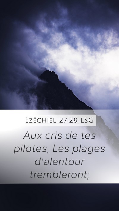 Ézéchiel 27:28 LSG Bible Verse Image
