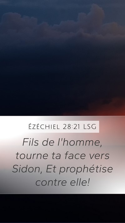 Ézéchiel 28:21 LSG Bible Verse Image