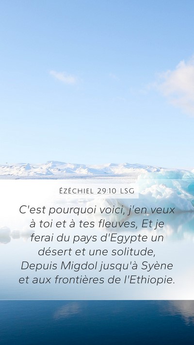 Ézéchiel 29:10 LSG Bible Verse Image