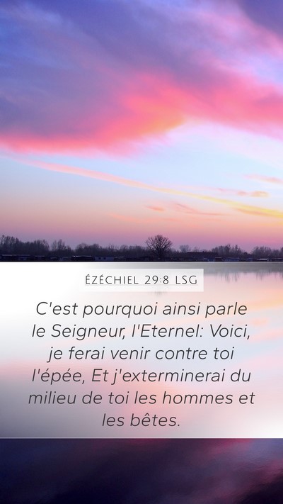 Ézéchiel 29:8 LSG Bible Verse Image