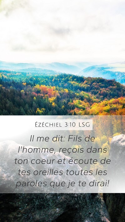 Ézéchiel 3:10 LSG Bible Verse Image
