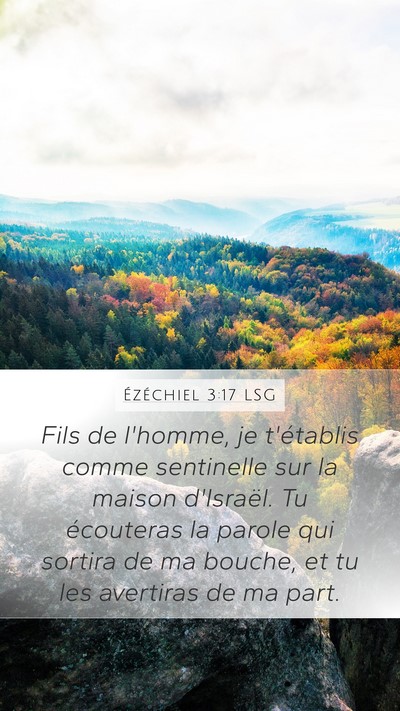 Ézéchiel 3:17 LSG Bible Verse Image