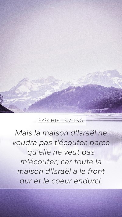 Ézéchiel 3:7 LSG Bible Verse Image