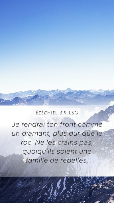Ézéchiel 3:9 LSG Bible Verse Image