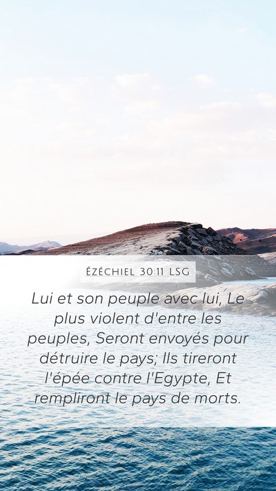 Ézéchiel 30:11 LSG Bible Verse Image