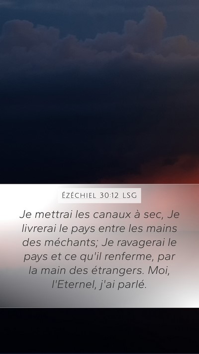Ézéchiel 30:12 LSG Bible Verse Image