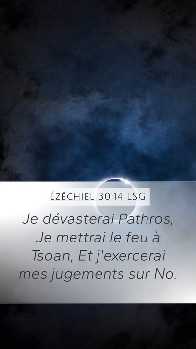 Ézéchiel 30:14 LSG Bible Verse Image