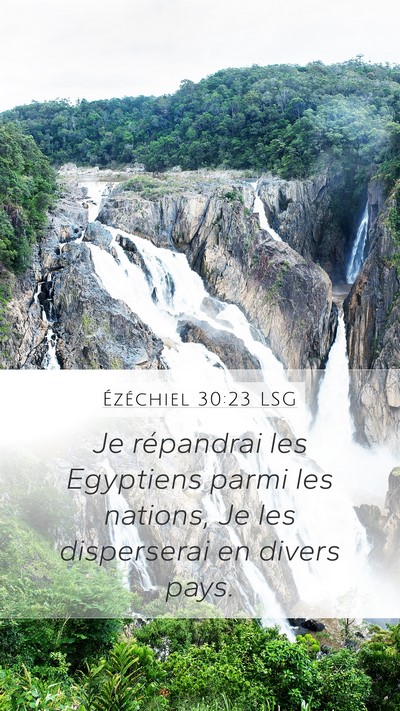 Ézéchiel 30:23 LSG Bible Verse Image