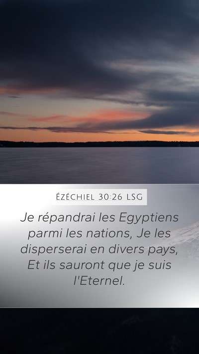 Ézéchiel 30:26 LSG Bible Verse Image