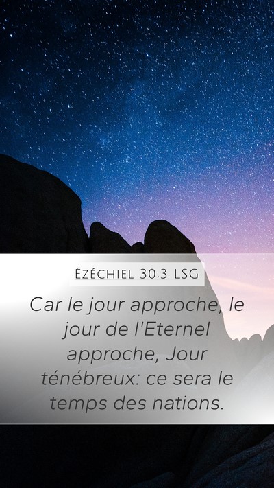 Ézéchiel 30:3 LSG Bible Verse Image