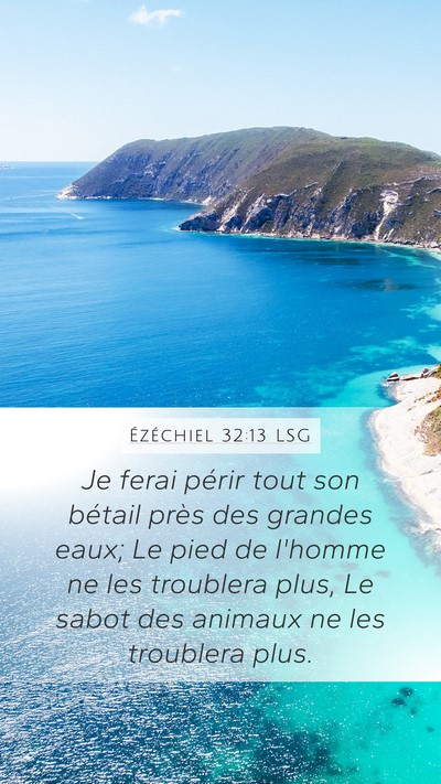 Ézéchiel 32:13 LSG Bible Verse Image