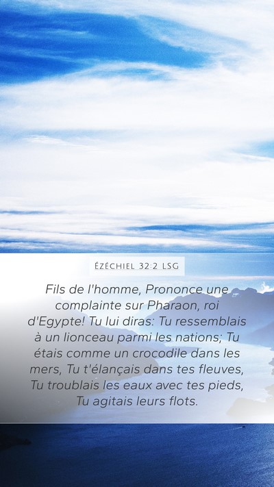 Ézéchiel 32:2 LSG Bible Verse Image