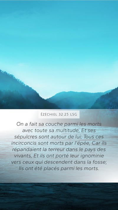 Ézéchiel 32:25 LSG Bible Verse Image
