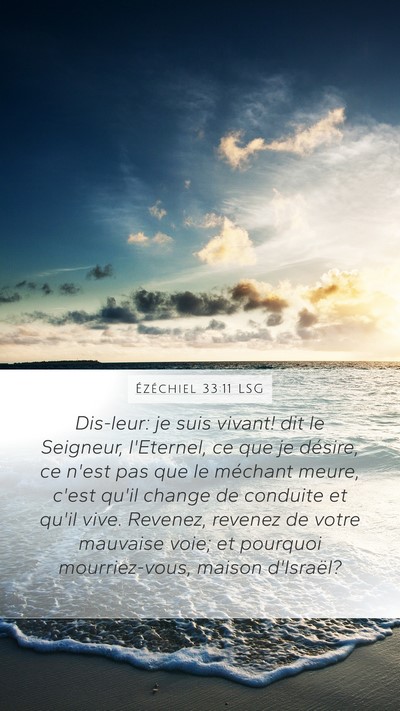 Ézéchiel 33:11 LSG Bible Verse Image