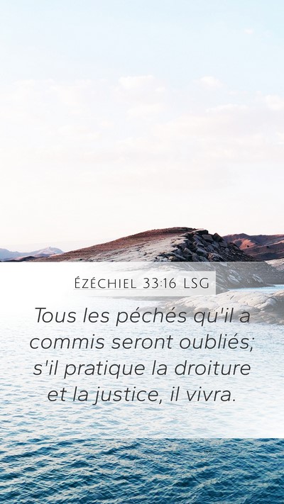 Ézéchiel 33:16 LSG Bible Verse Image