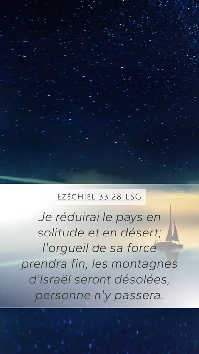 Ézéchiel 33:28 LSG Bible Verse Image