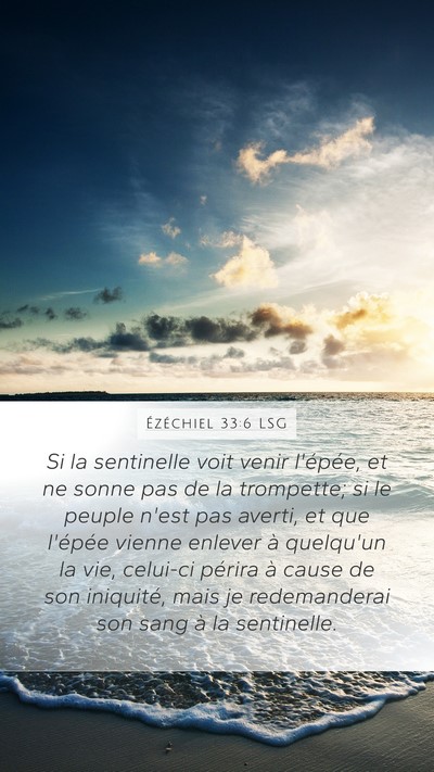 Ézéchiel 33:6 LSG Bible Verse Image