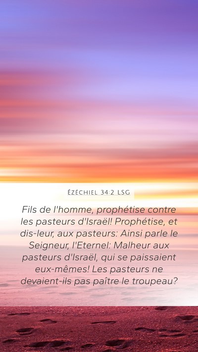 Ézéchiel 34:2 LSG Bible Verse Image