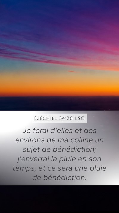 Ézéchiel 34:26 LSG Bible Verse Image