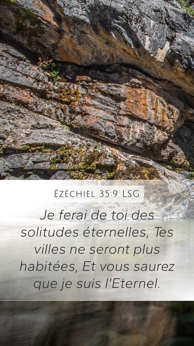 Ézéchiel 35:9 LSG Bible Verse Image