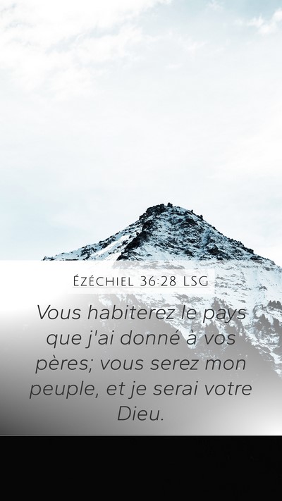 Ézéchiel 36:28 LSG Bible Verse Image
